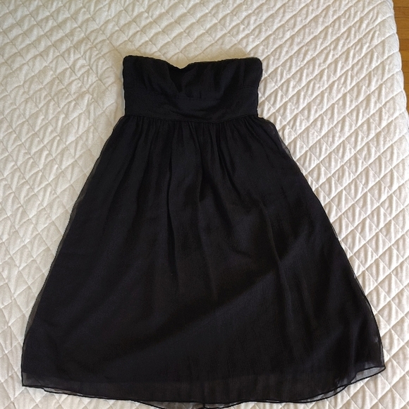 J. Crew Dresses & Skirts - J. Crew Black Strapless Sundress Cocktail,Size 4